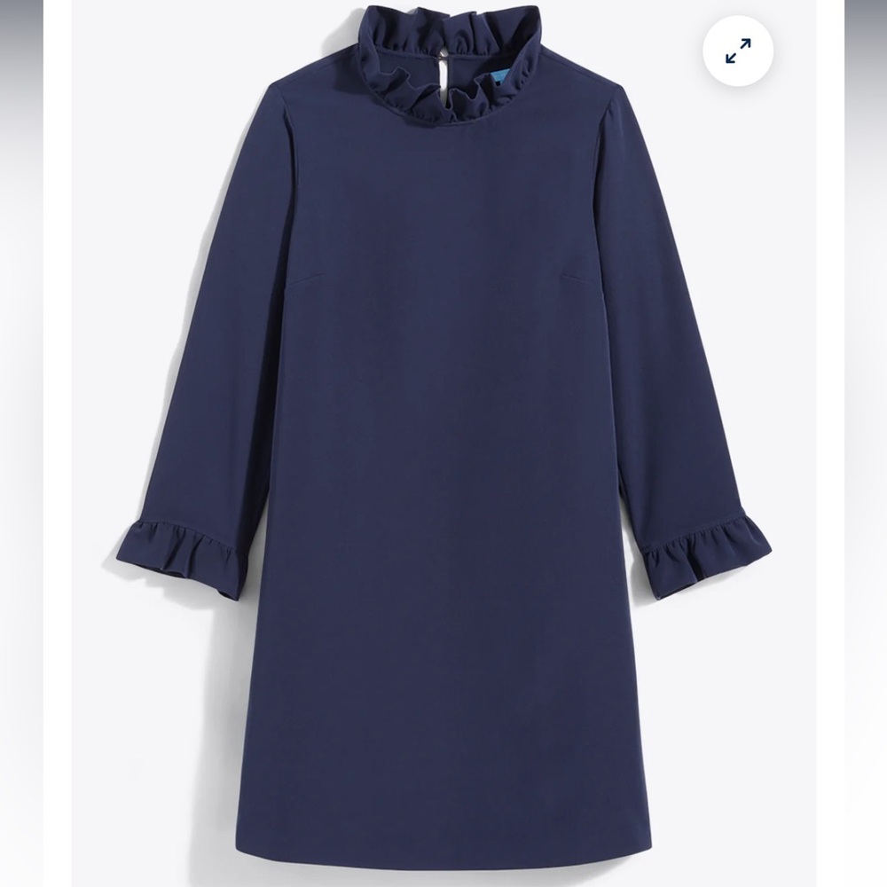 Draper James Lindsay Shift Mini Dress Nassau Navy XL NWT